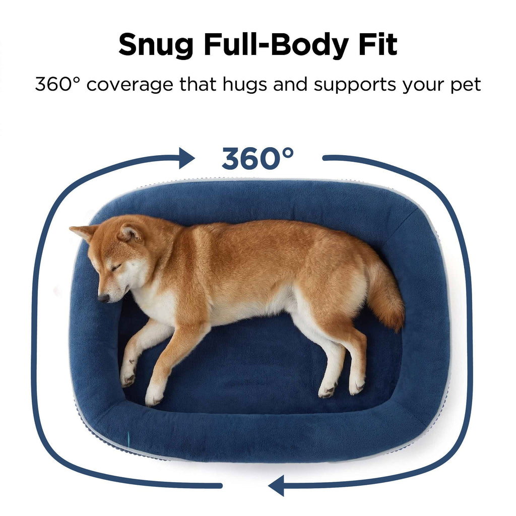 Oval Bolster Dog Bed