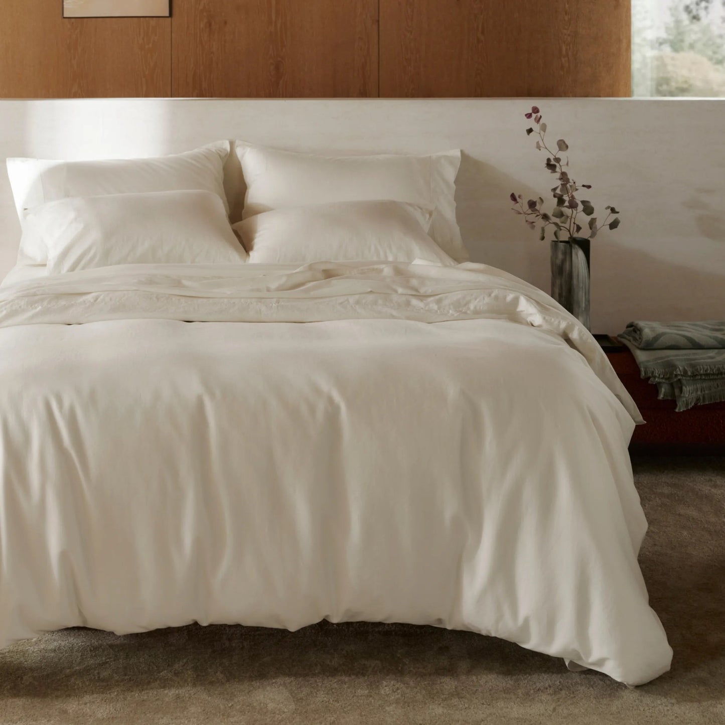 PureWovenTM Organic Cotton Duvet Cover Set