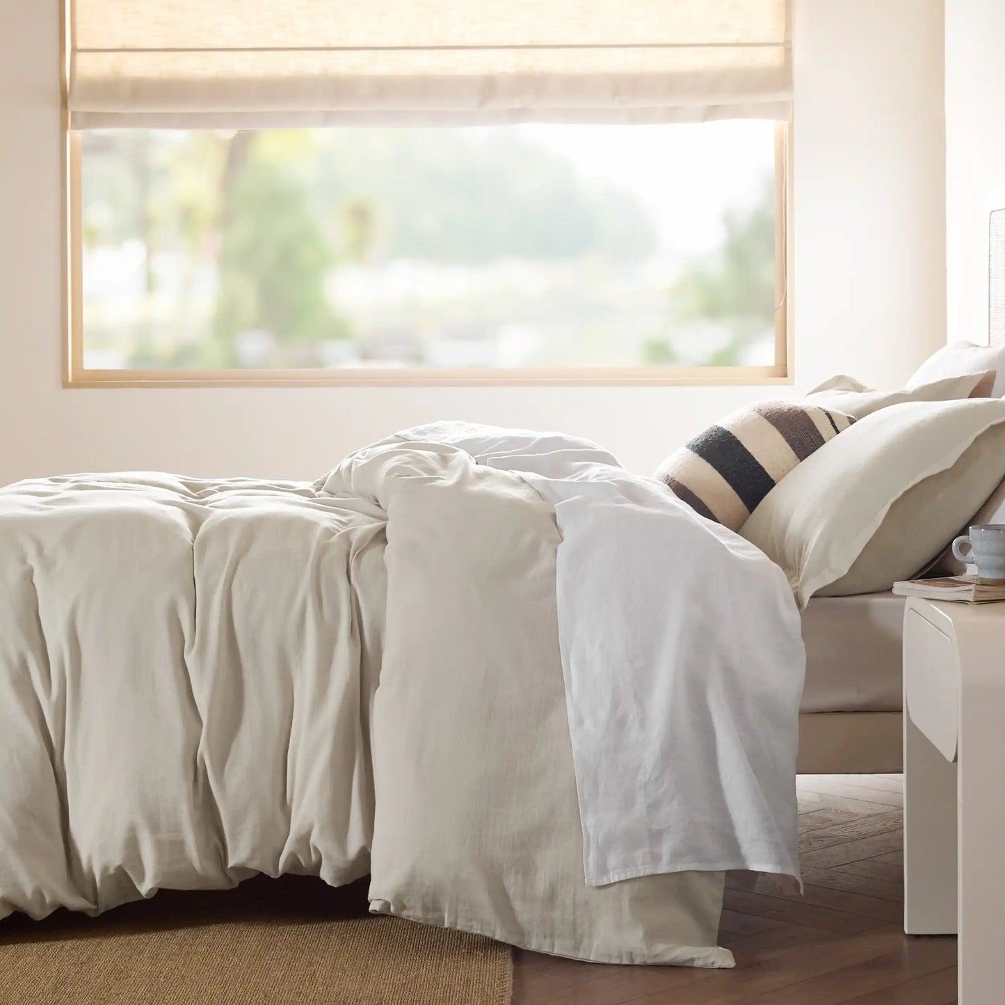 PureWovenTM 100% Muslin Duvet Cover Set