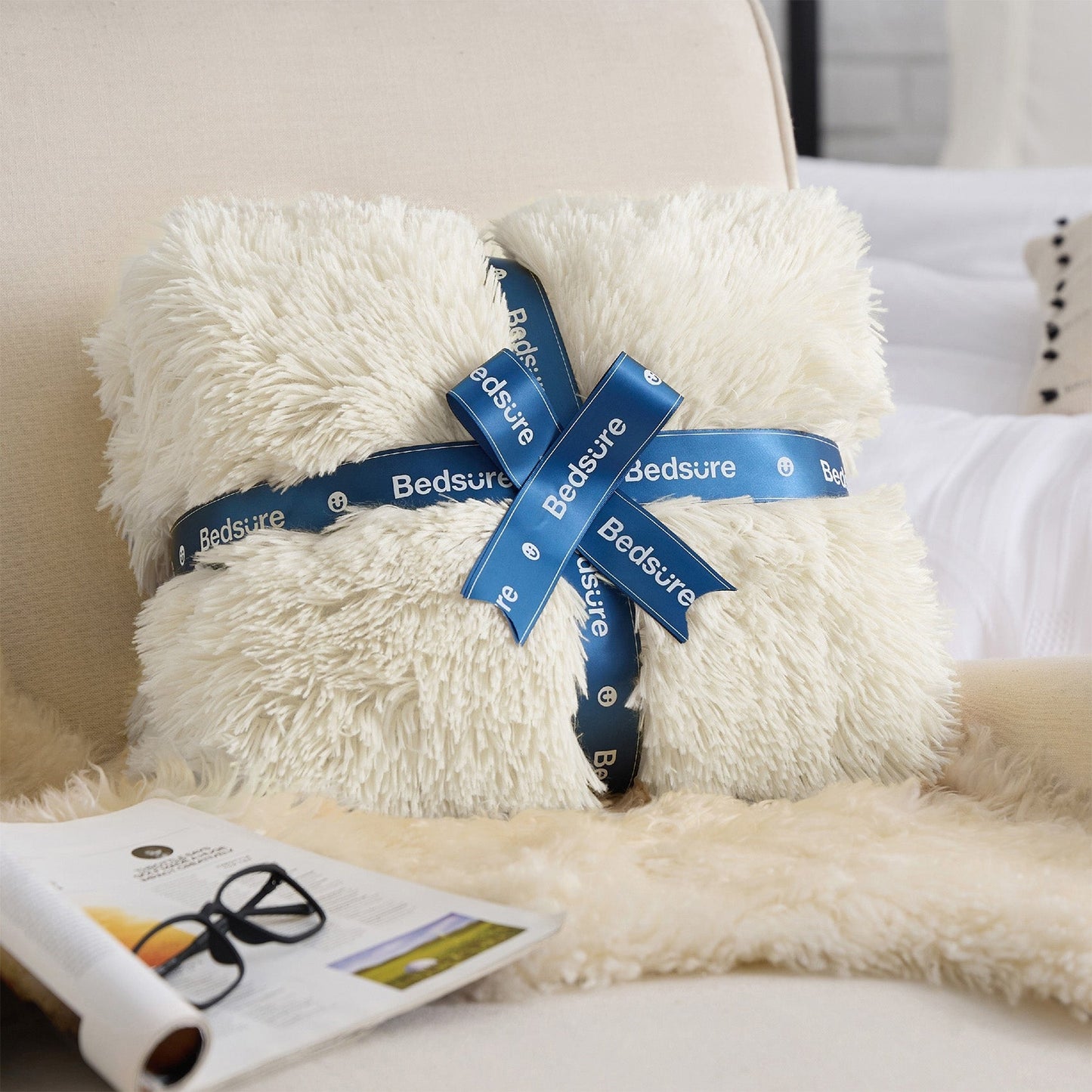 Fuzzy Faux Fur Blanket
