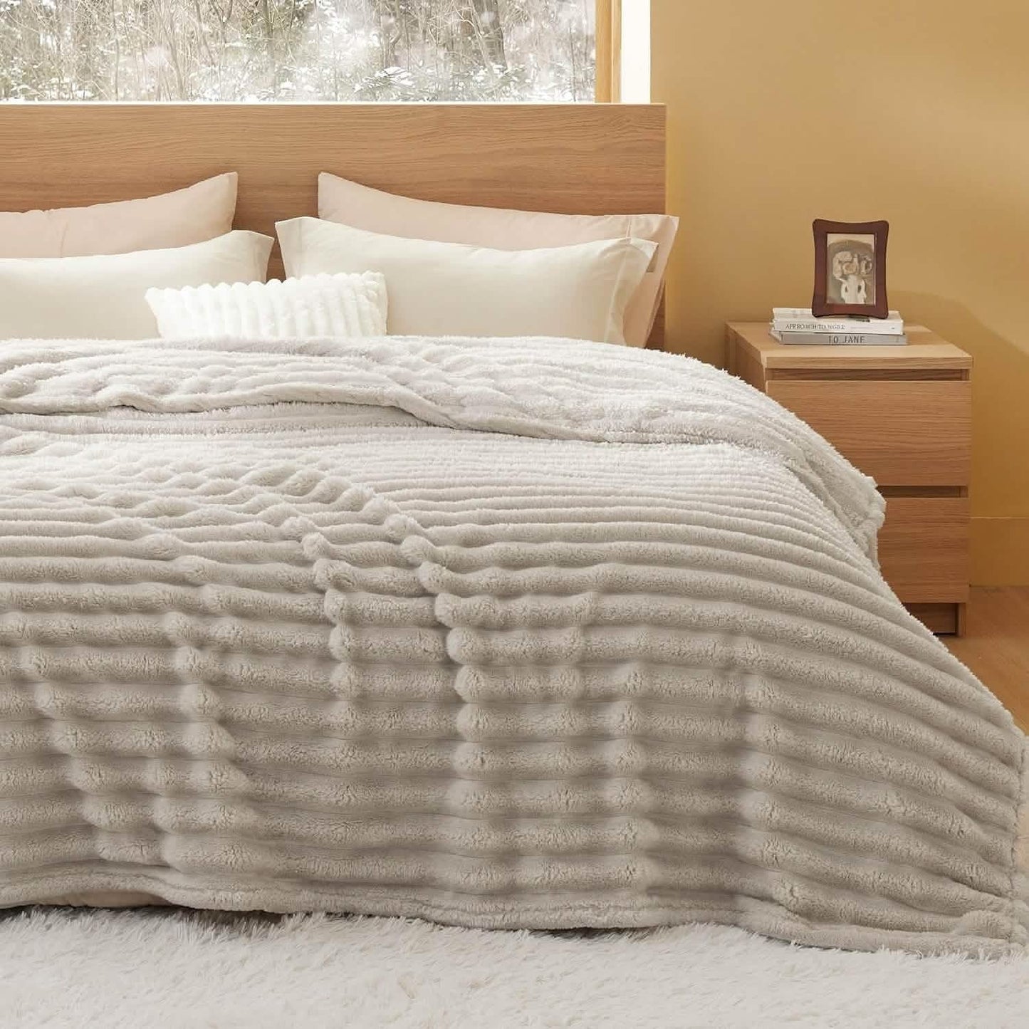 Luxplush Striped Blanket