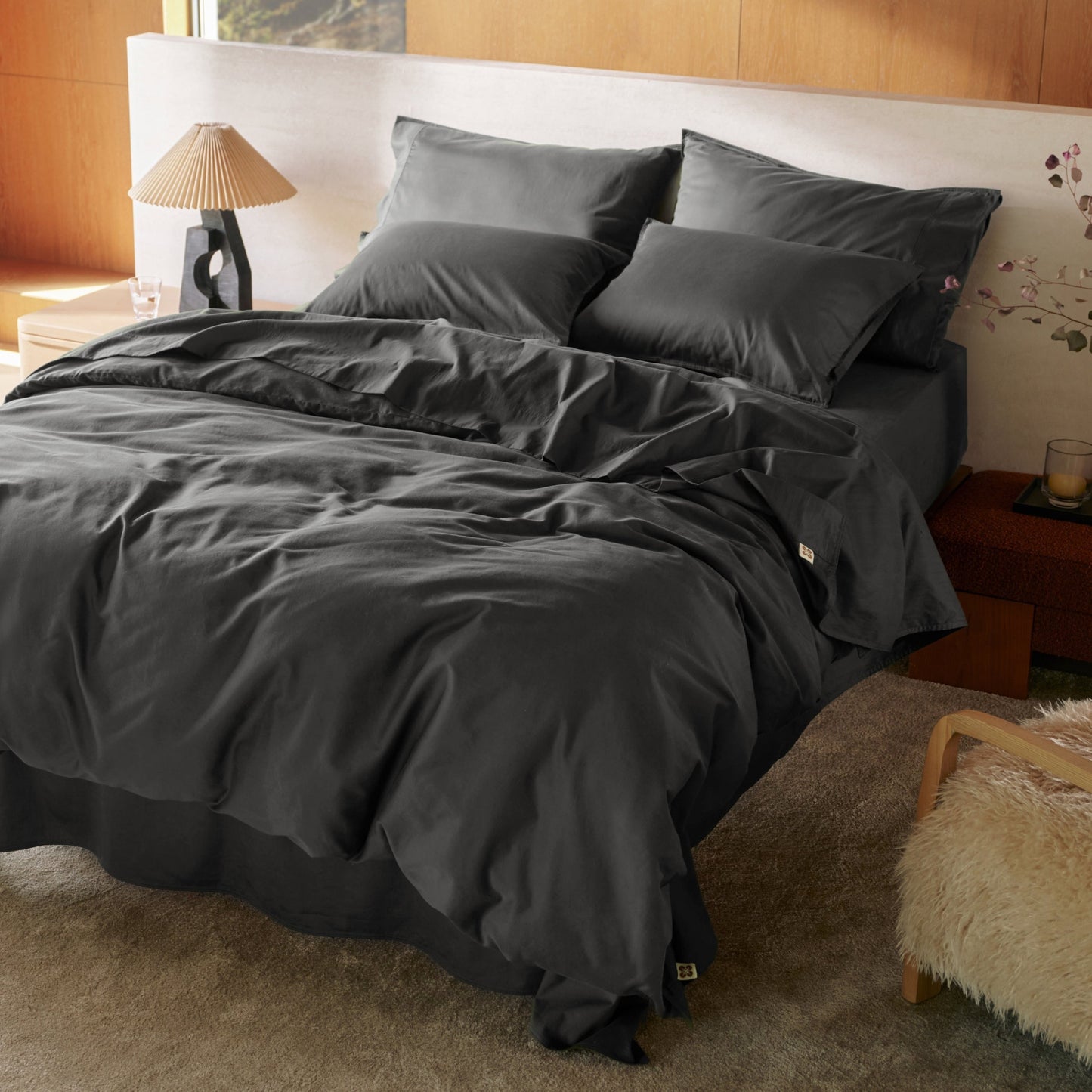 PureWovenTM Organic Cotton Duvet Cover Set
