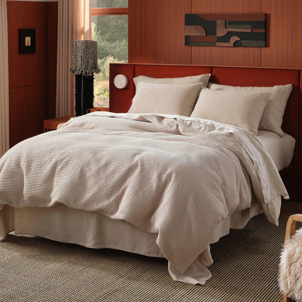 PureWovenTM Cotton Waffle Weave Duvet Cover