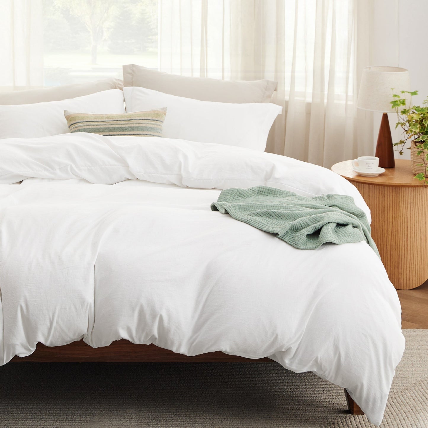 Prewashed Microfiber Duvet Cover Set