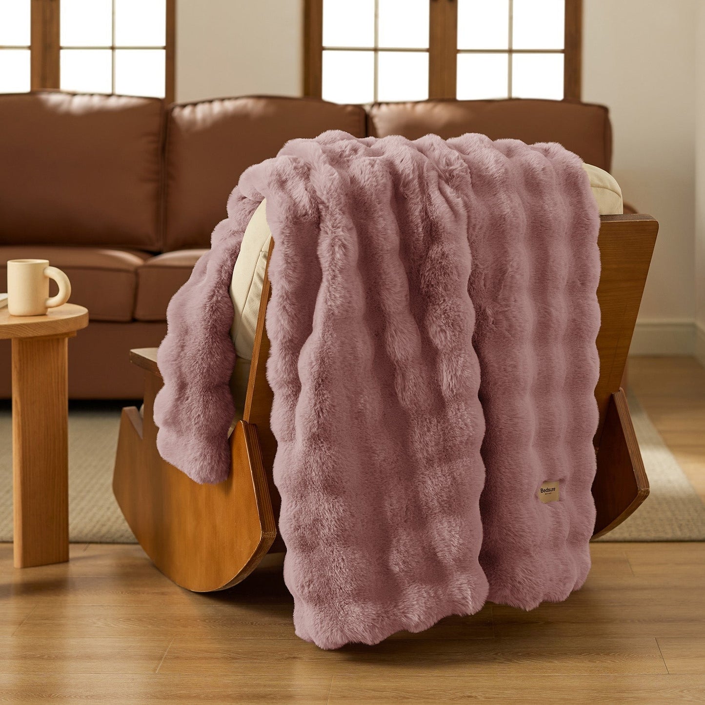 Bubble Faux Fur Blanket