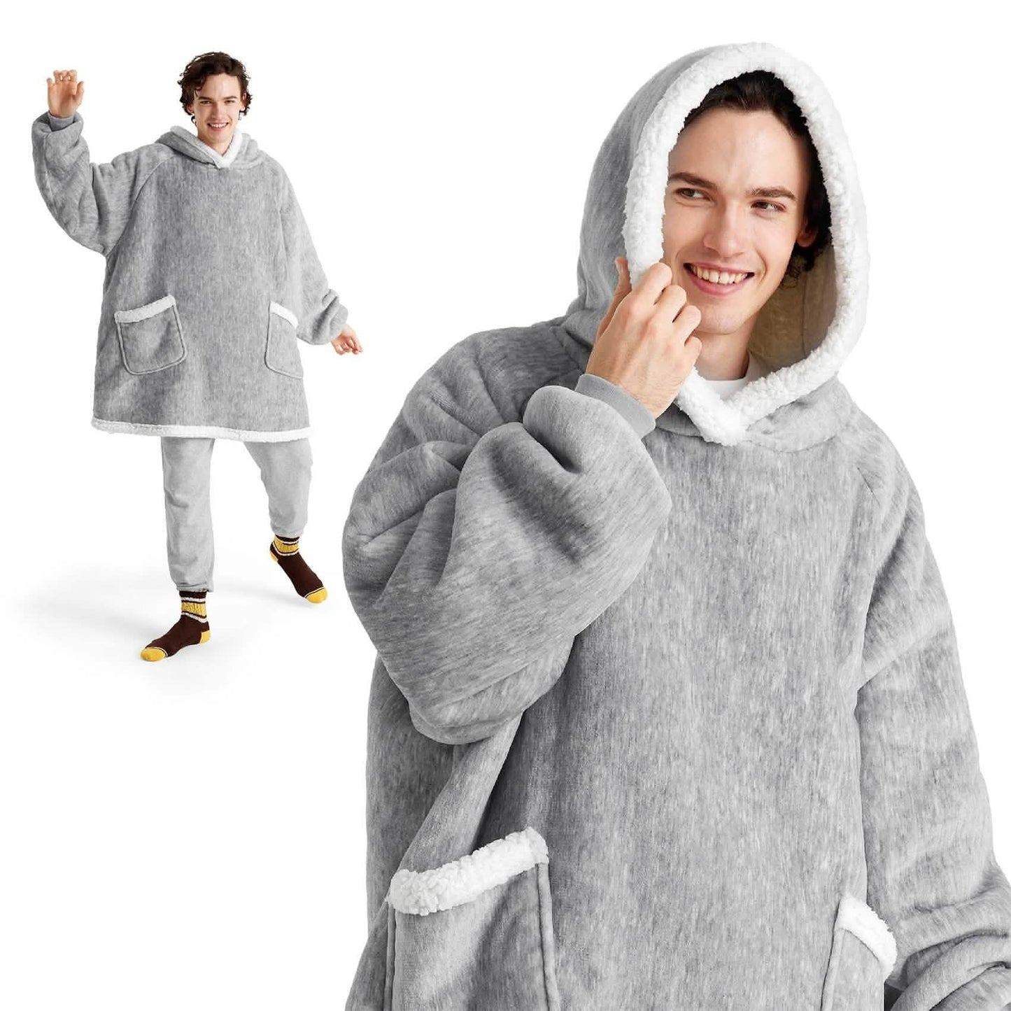 Sherpa Fleece Blanket Hoodie