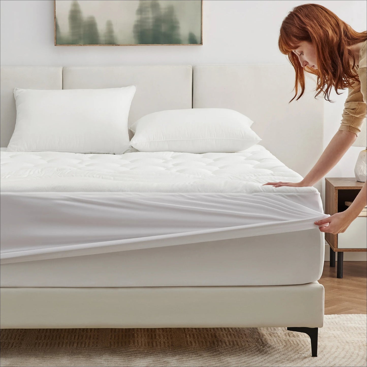 Three-Zone Waterproof Mattress Pad