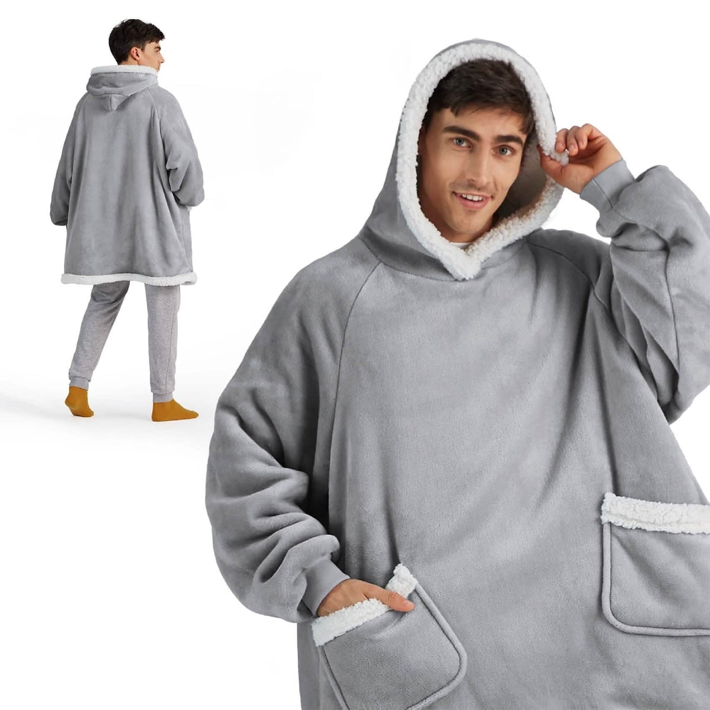 Sherpa Fleece Blanket Hoodie
