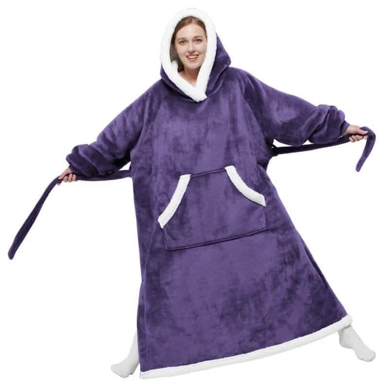 Sherpa Fleece Blanket Hoodie