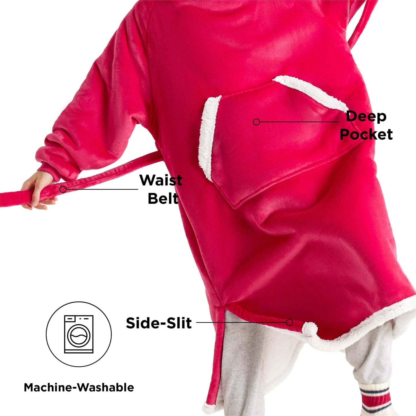Sherpa Fleece Blanket Hoodie