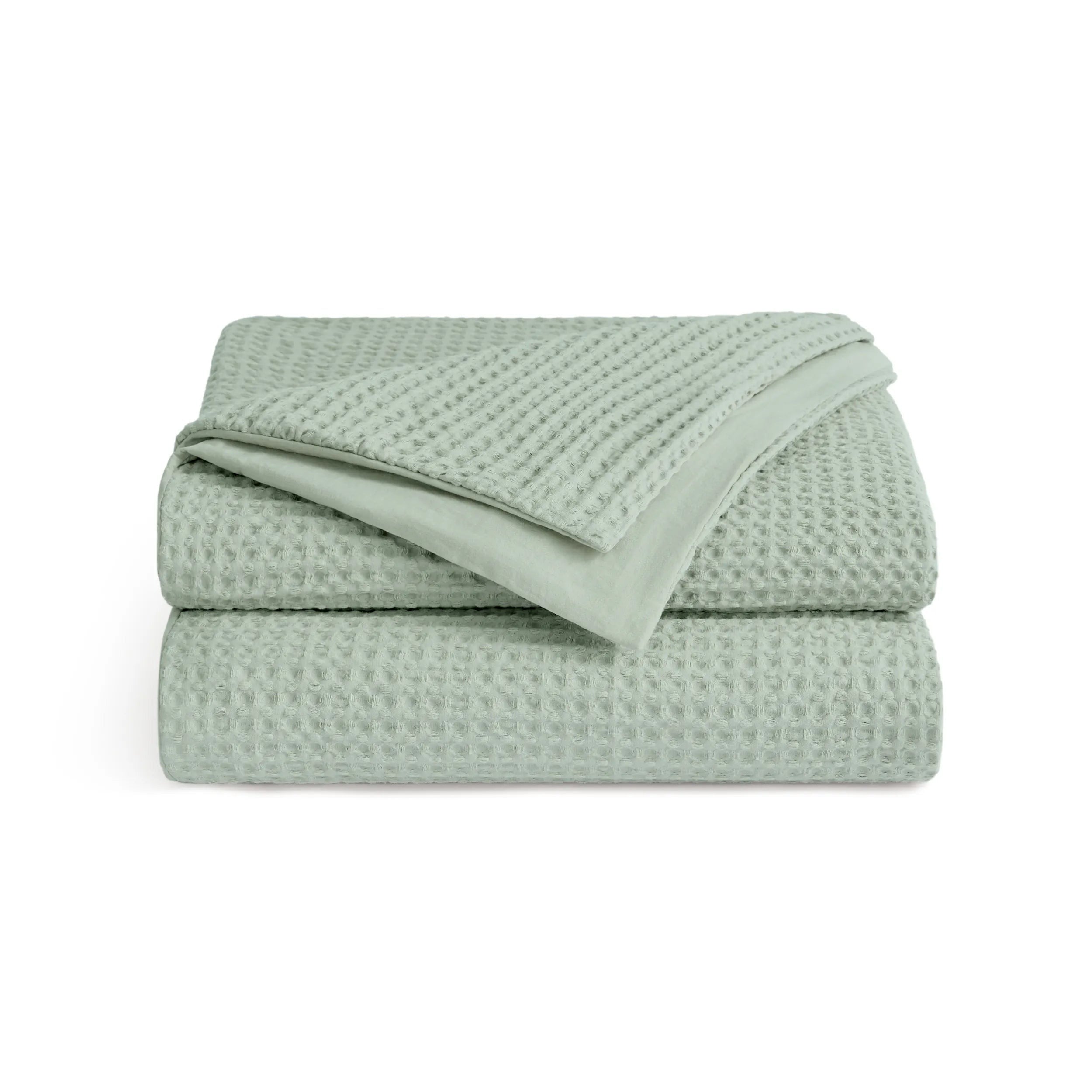 PureWovenTM Cotton Waffle Weave Duvet Cover