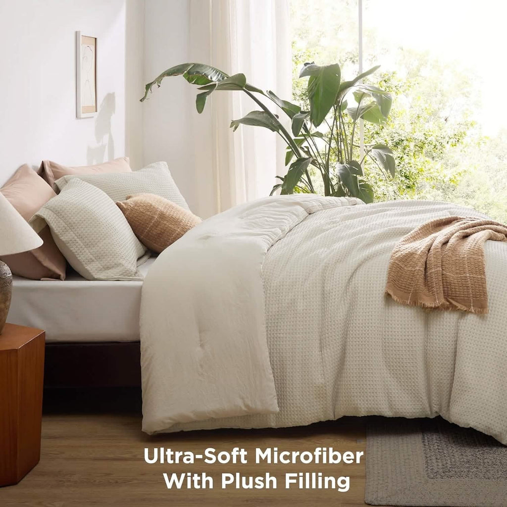 Classic Waffle Weave Comforter Set
