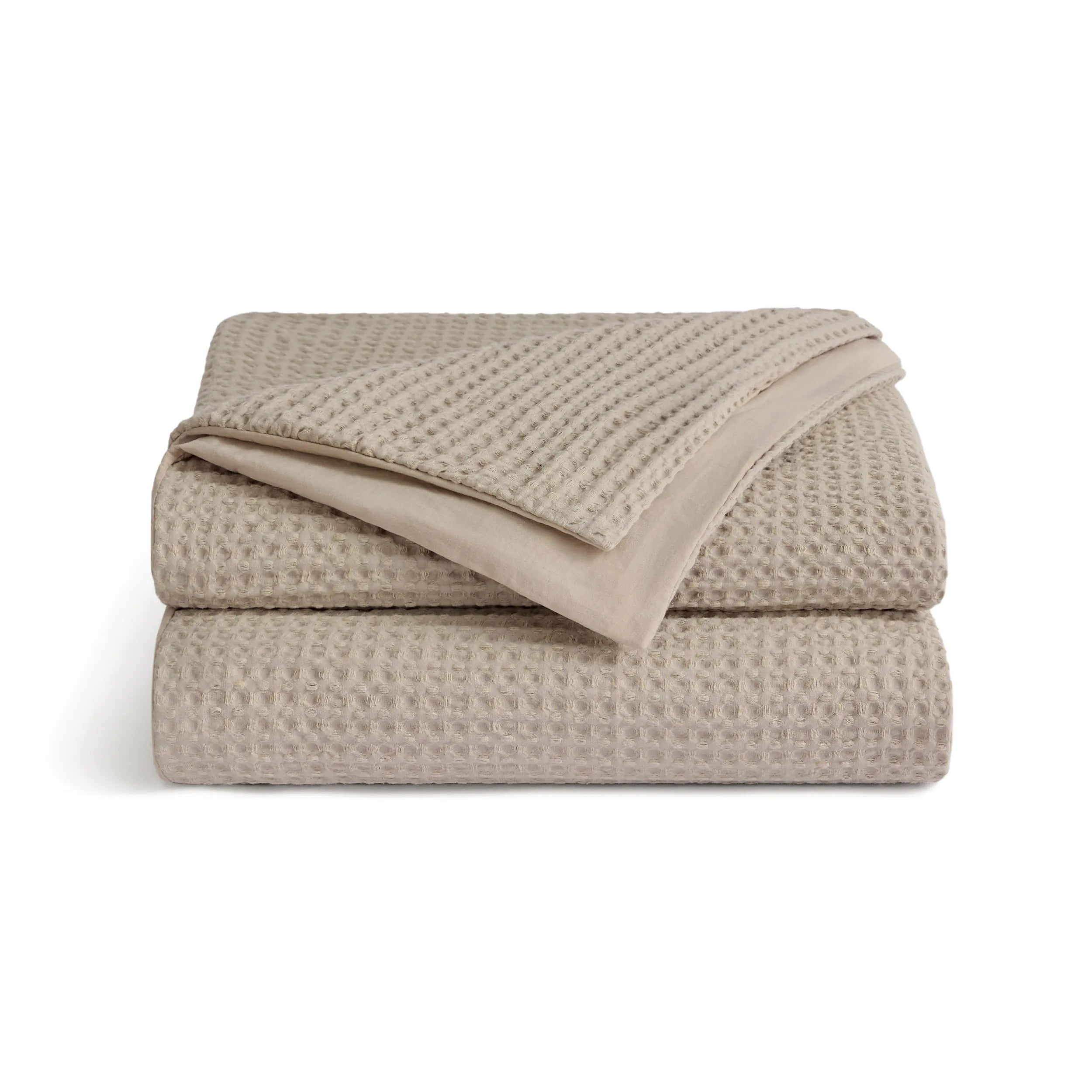 PureWovenTM Cotton Waffle Weave Duvet Cover