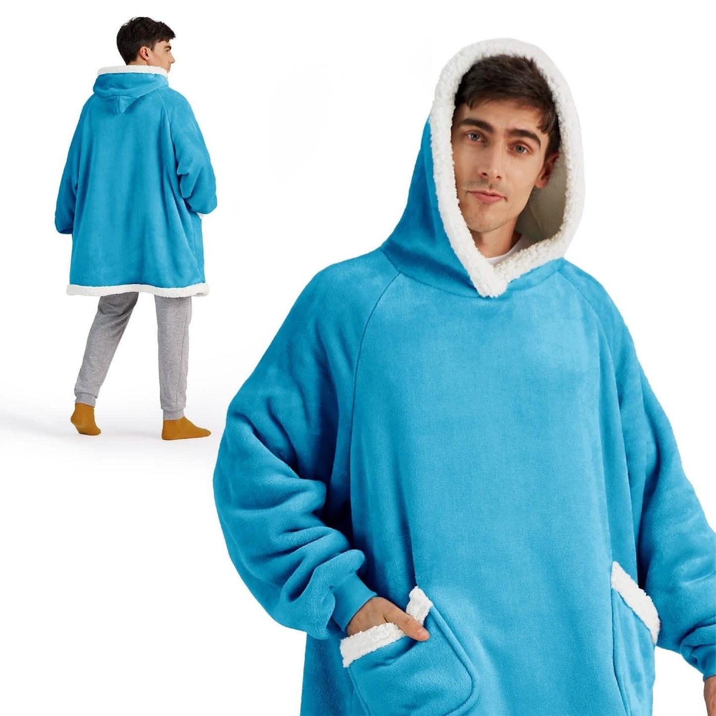 Sherpa Fleece Blanket Hoodie
