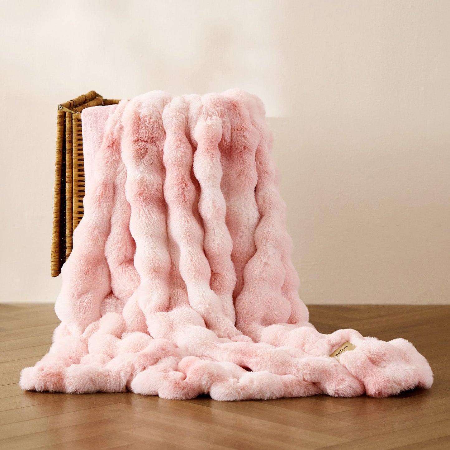 Bubble Faux Fur Blanket