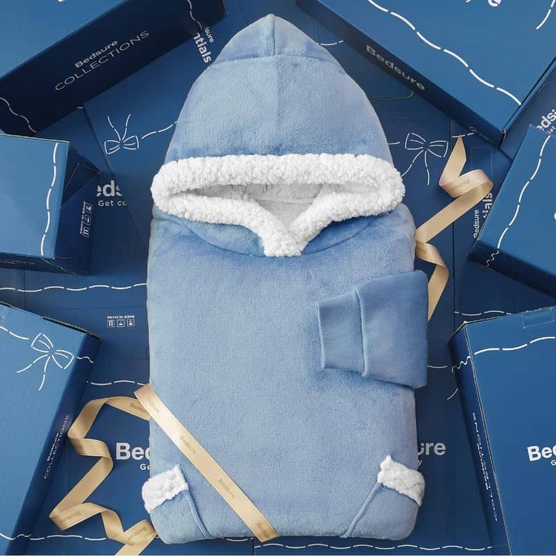 Sherpa Fleece Blanket Hoodie