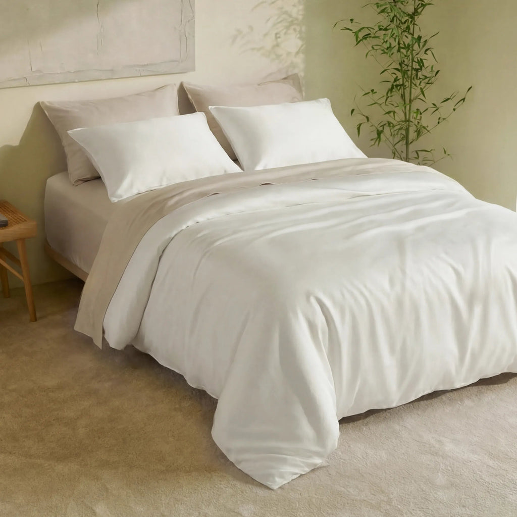 PureWovenTM Organically Grown Bamboo Viscose Duvet Cover Set