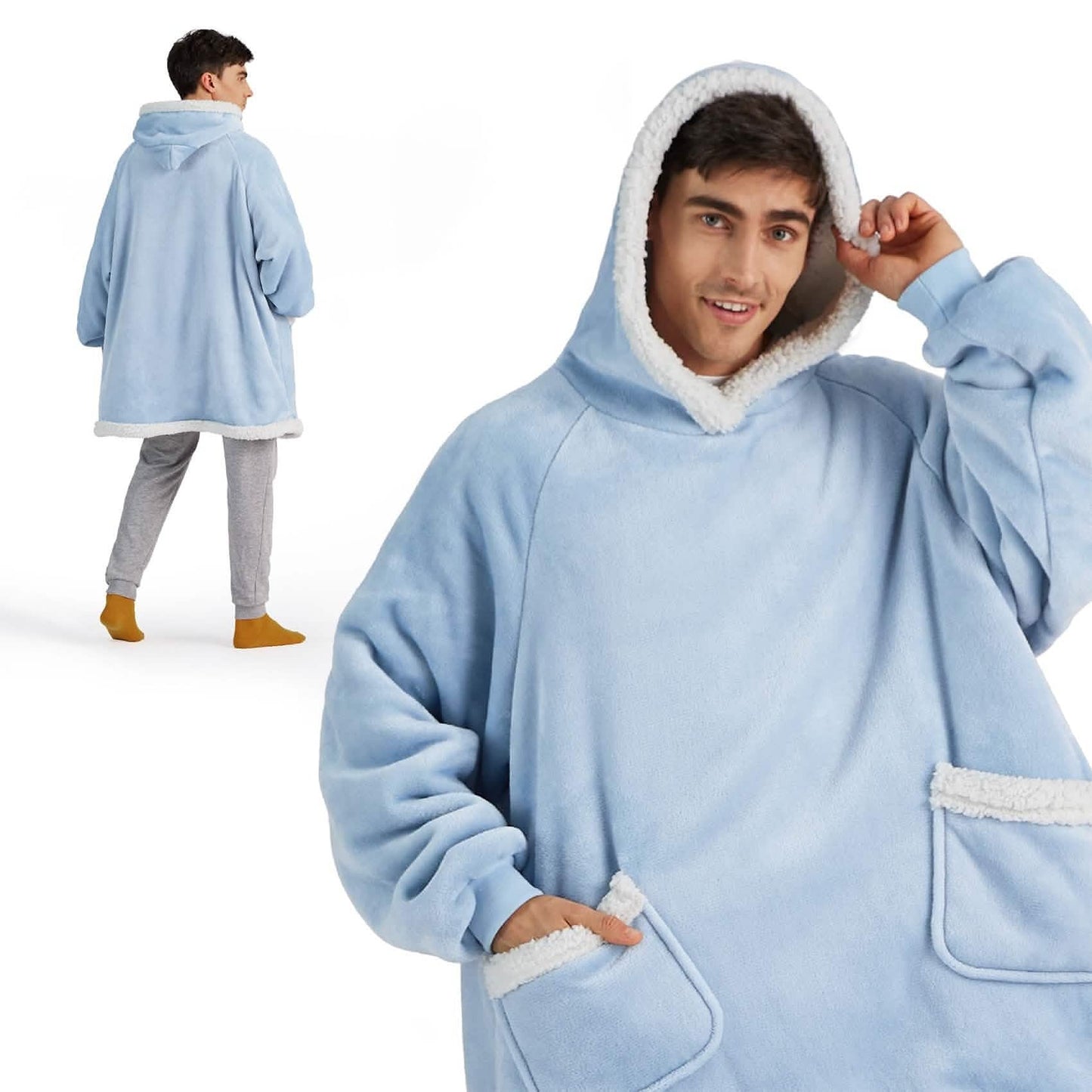 Sherpa Fleece Blanket Hoodie