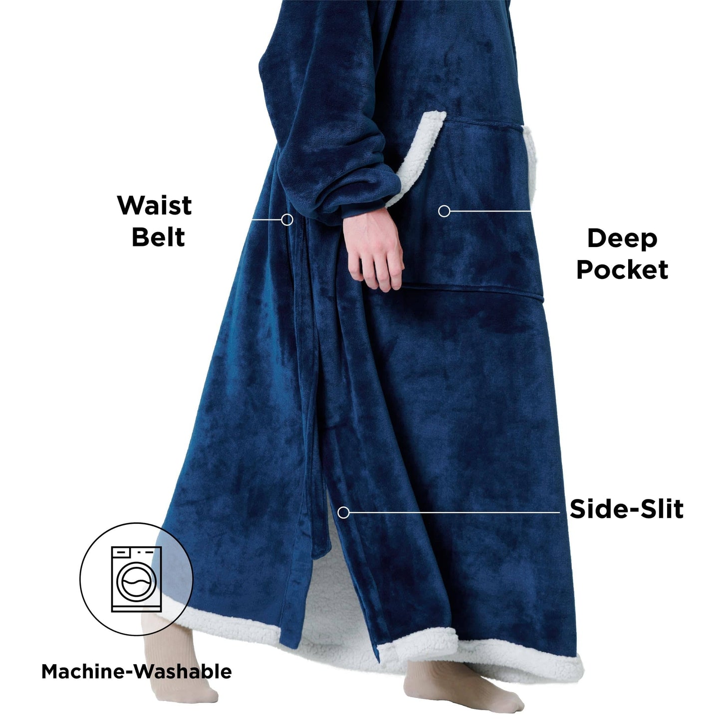 Sherpa Fleece Blanket Hoodie