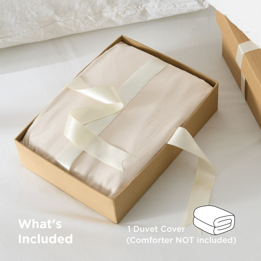 Prewashed Cotton-Like Microfiber Duvet Cover