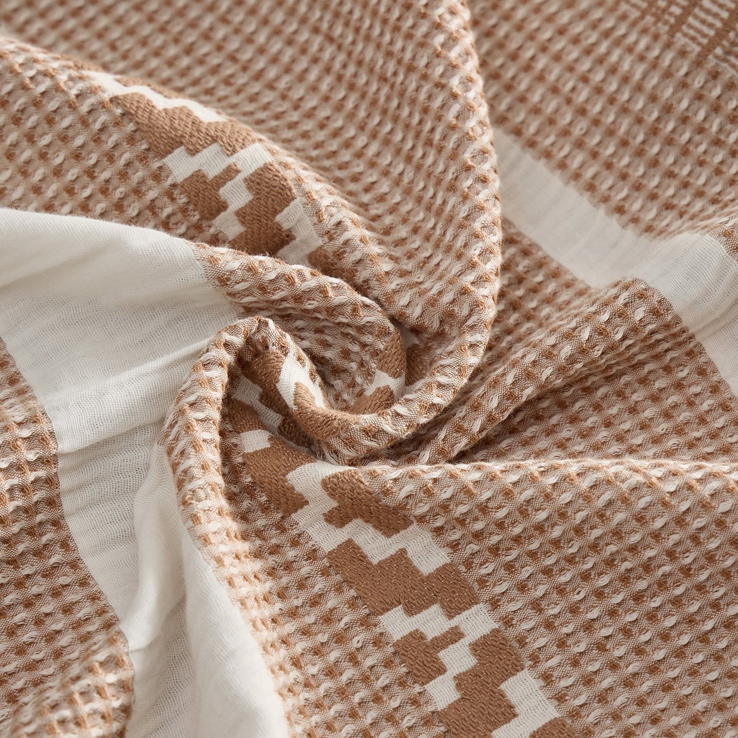 PureWovenTM Cotton Boho Waffle Weave Duvet Cover Set