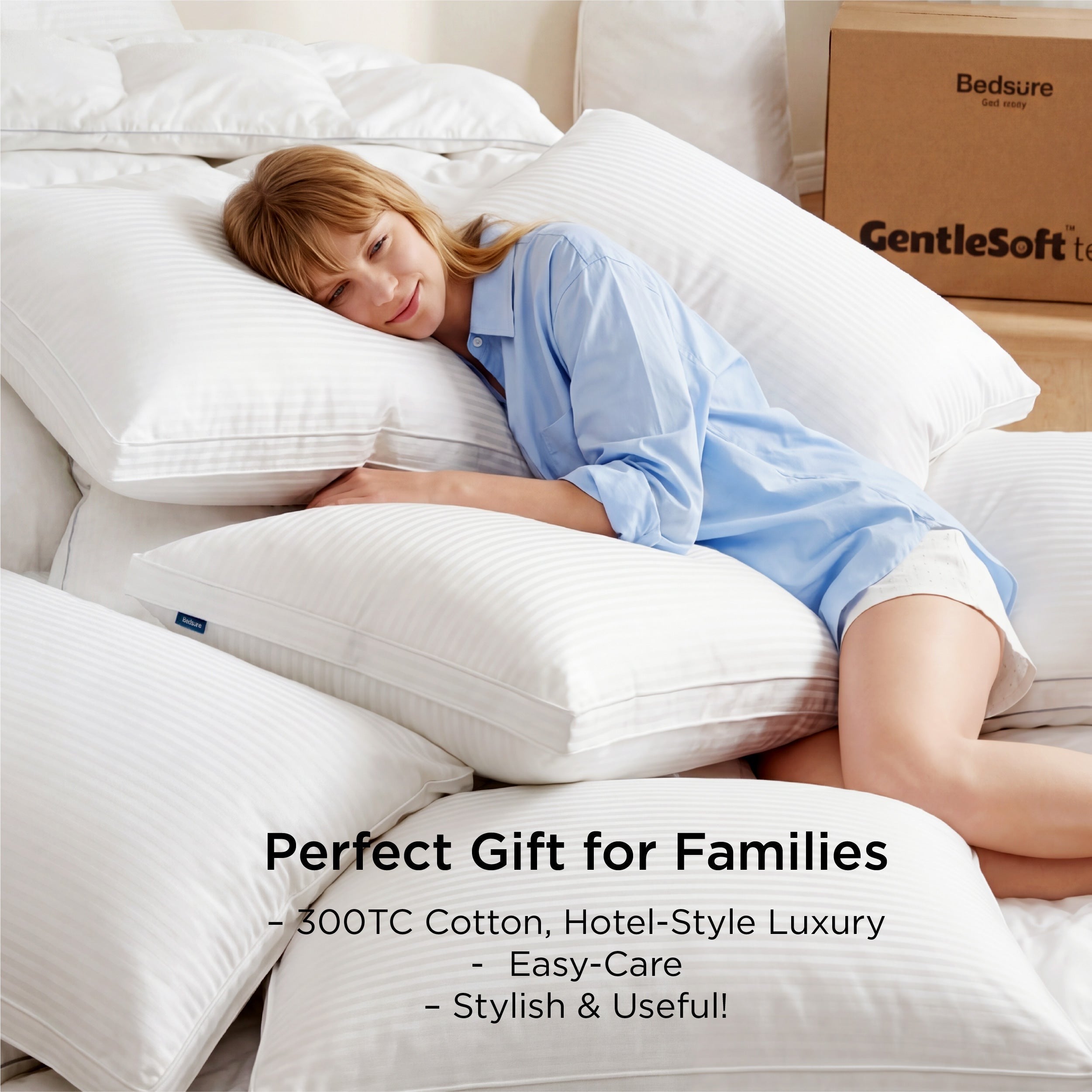 PureWovenTM CottonCloud Luxury Hotel Pillow