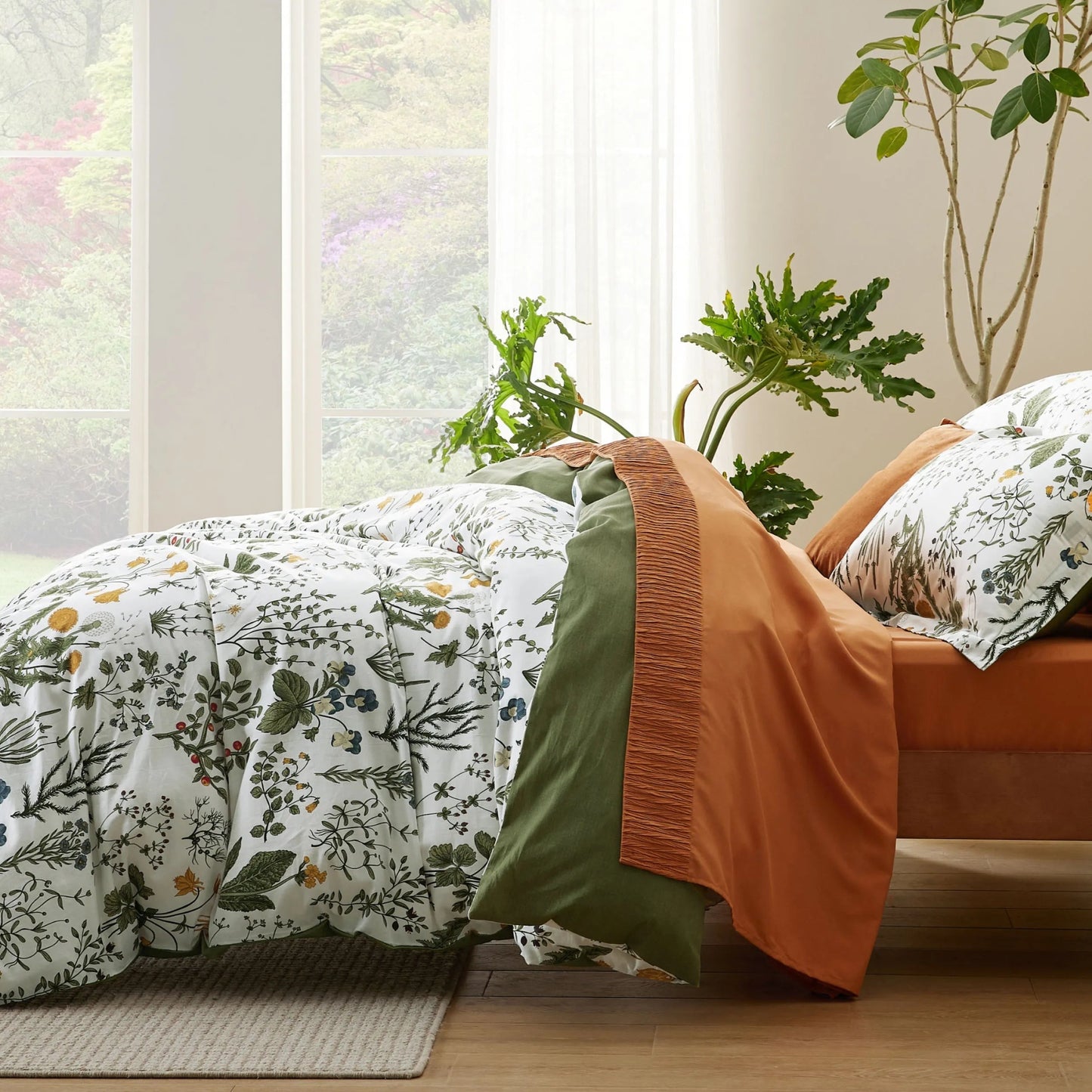 PureWovenTM 100% Cotton Patterned Duvet Cover Set