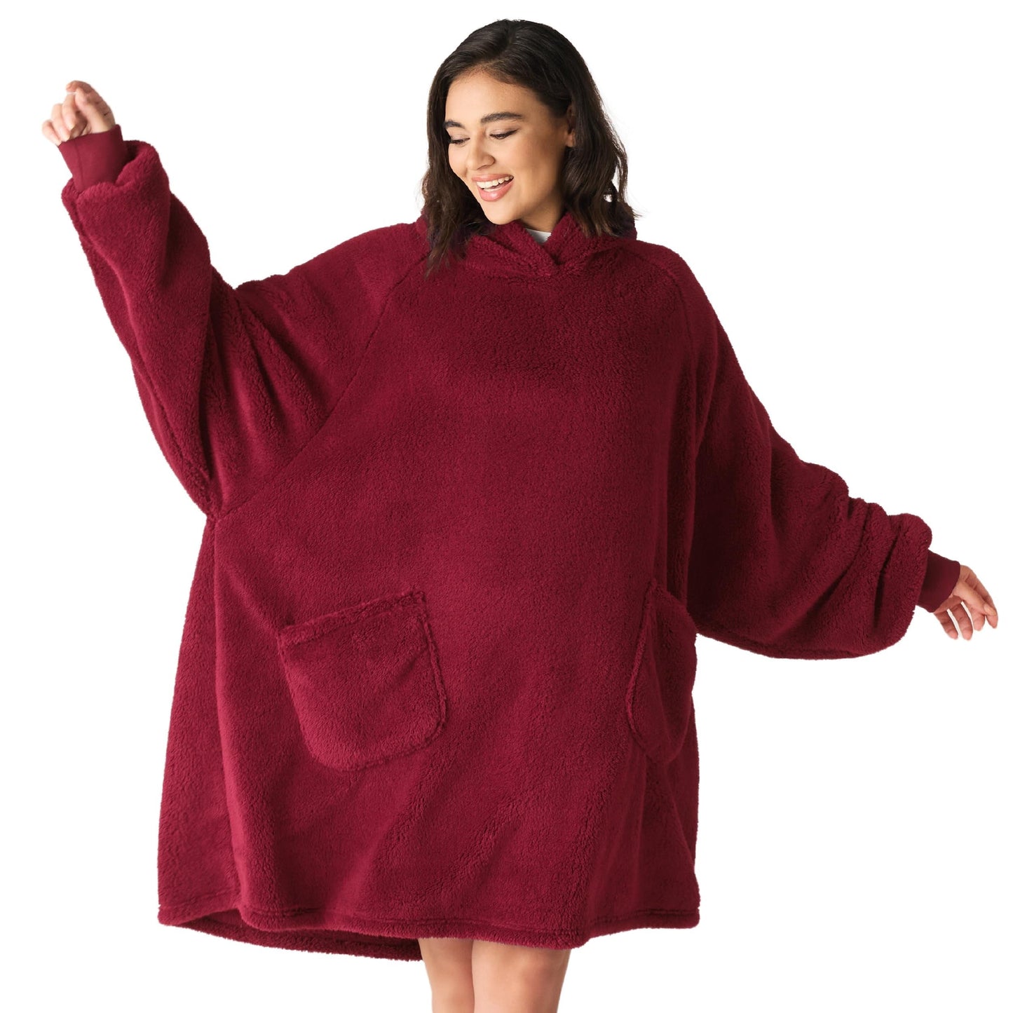 Shaggy Sherpa Blanket Hoodie