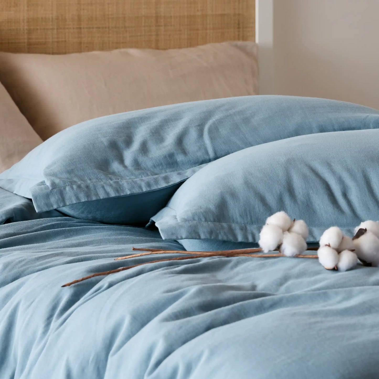 PureWovenTM 100% Muslin Duvet Cover Set