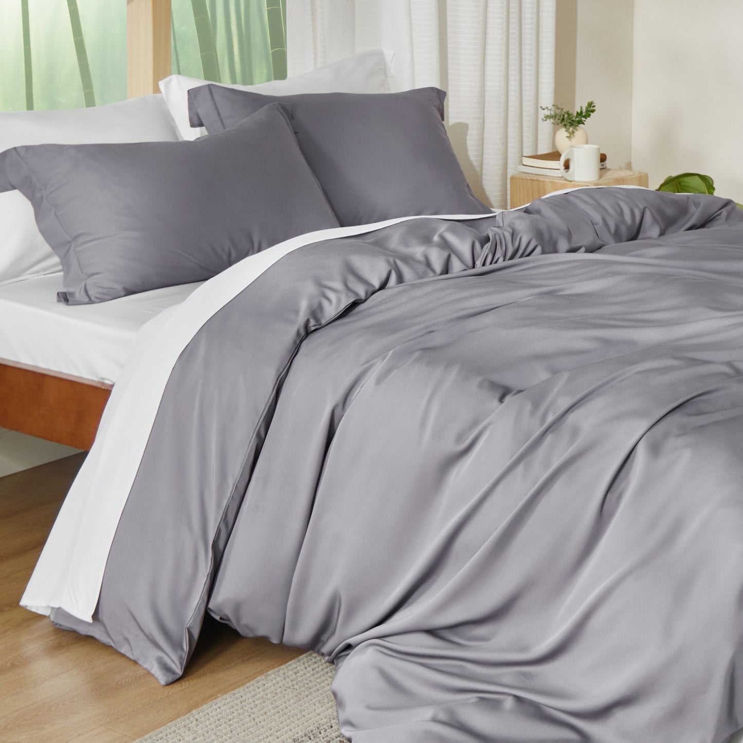 PureWovenTM Rayon Derived from Bamboo Duvet Cover Set