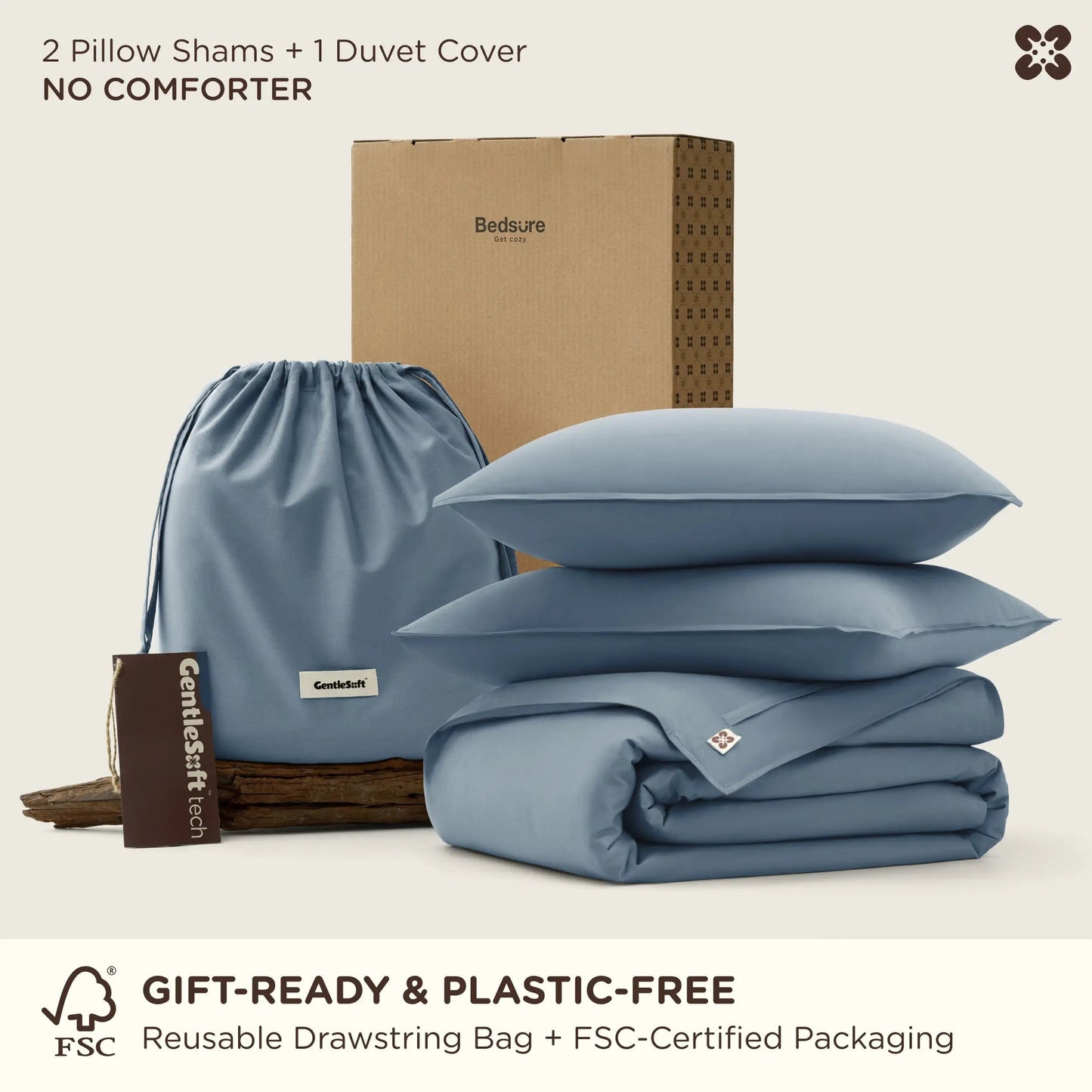 PureWovenTM Serene Blend Duvet Cover Set