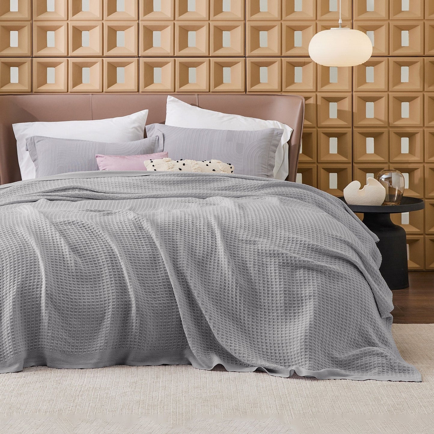 Cotton Waffle Weave Blanket
