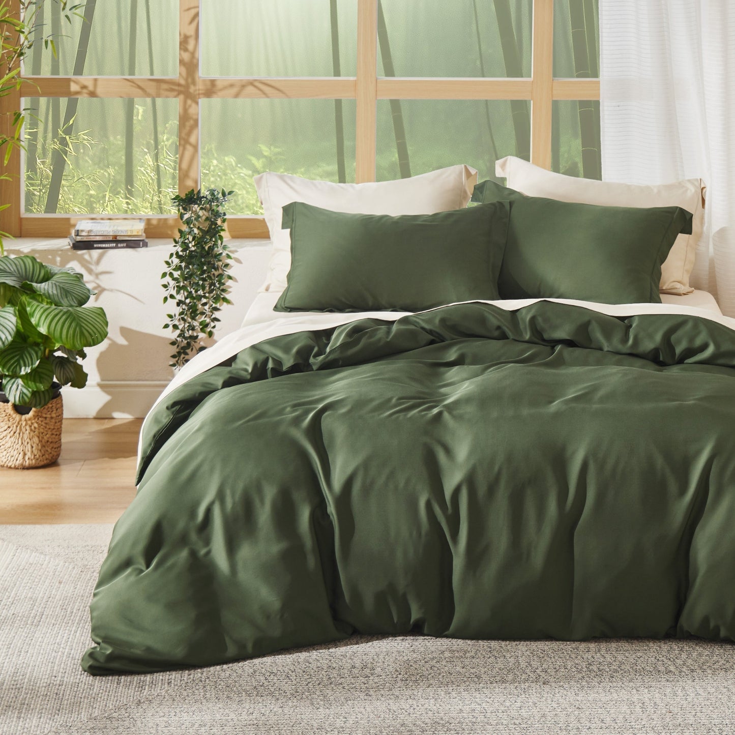 PureWovenTM Rayon Derived from Bamboo Duvet Cover Set