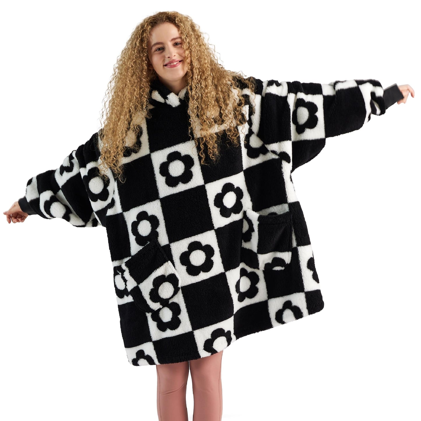 Shaggy Sherpa Blanket Hoodie