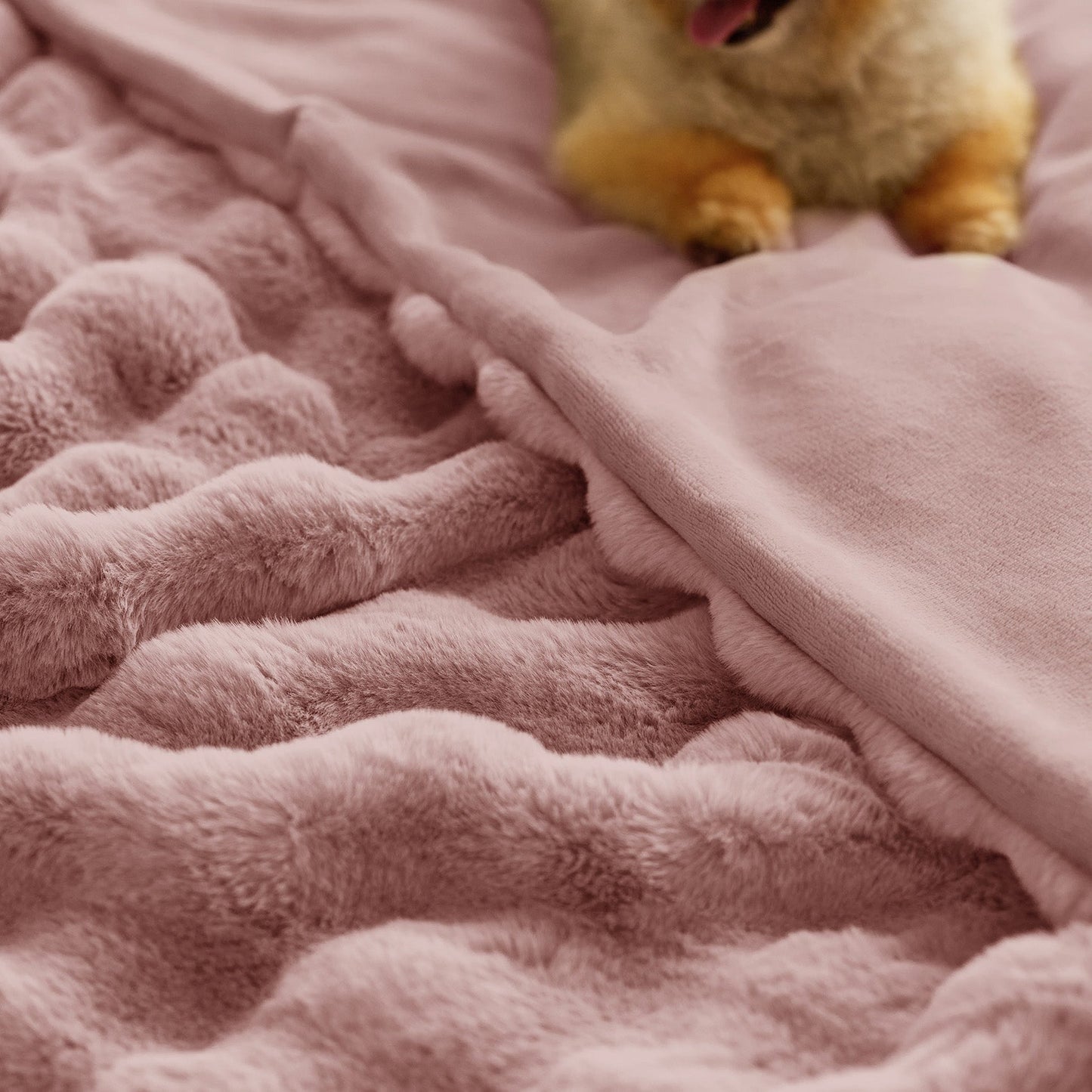 Bubble Faux Fur Blanket