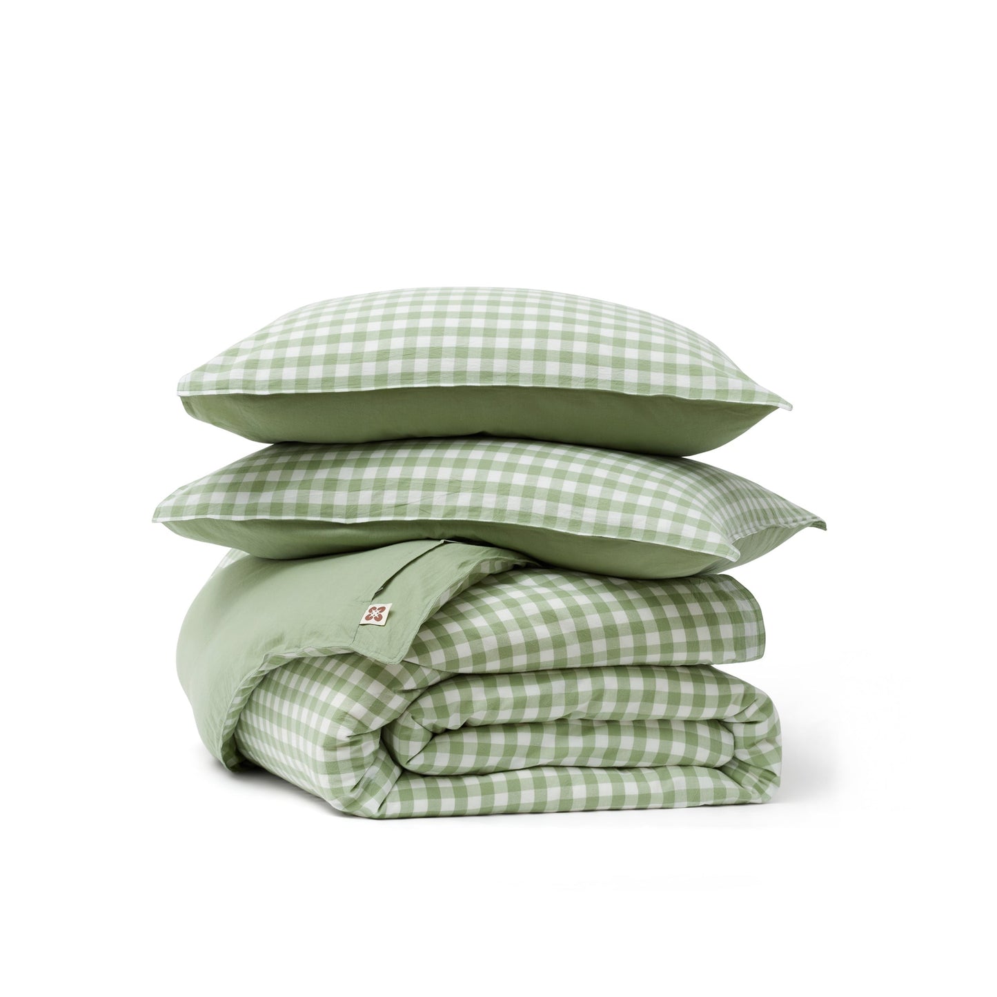 Gingham Washed Cotton Duvet Cover Set