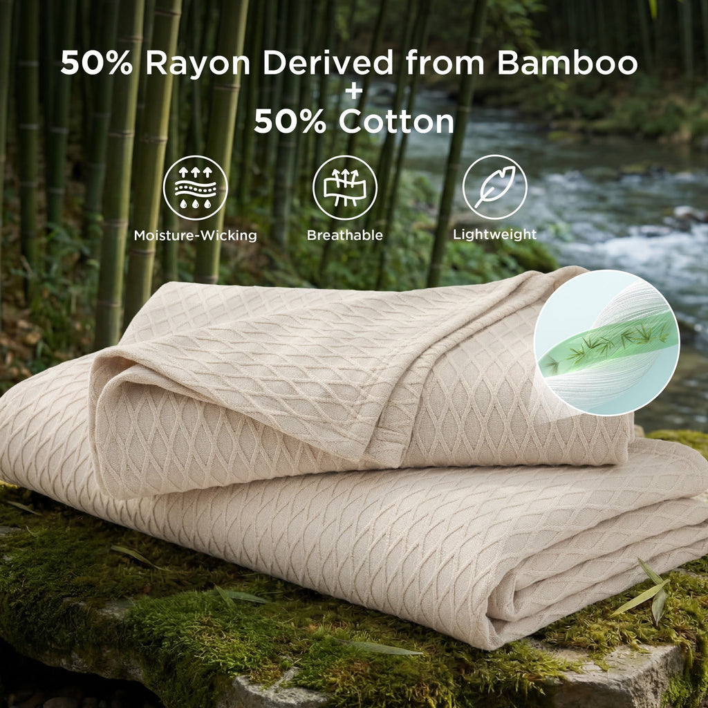 Diamond Texture Cooling Blanket