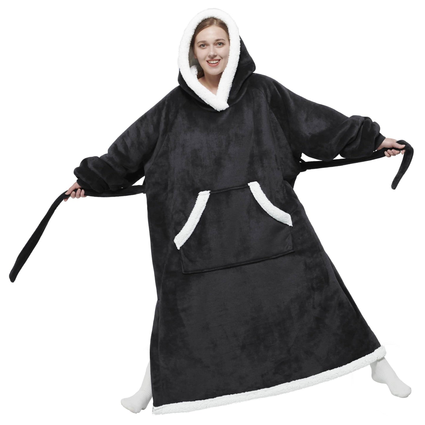 Sherpa Fleece Blanket Hoodie