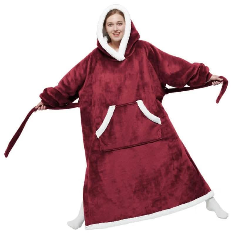 Sherpa Fleece Blanket Hoodie