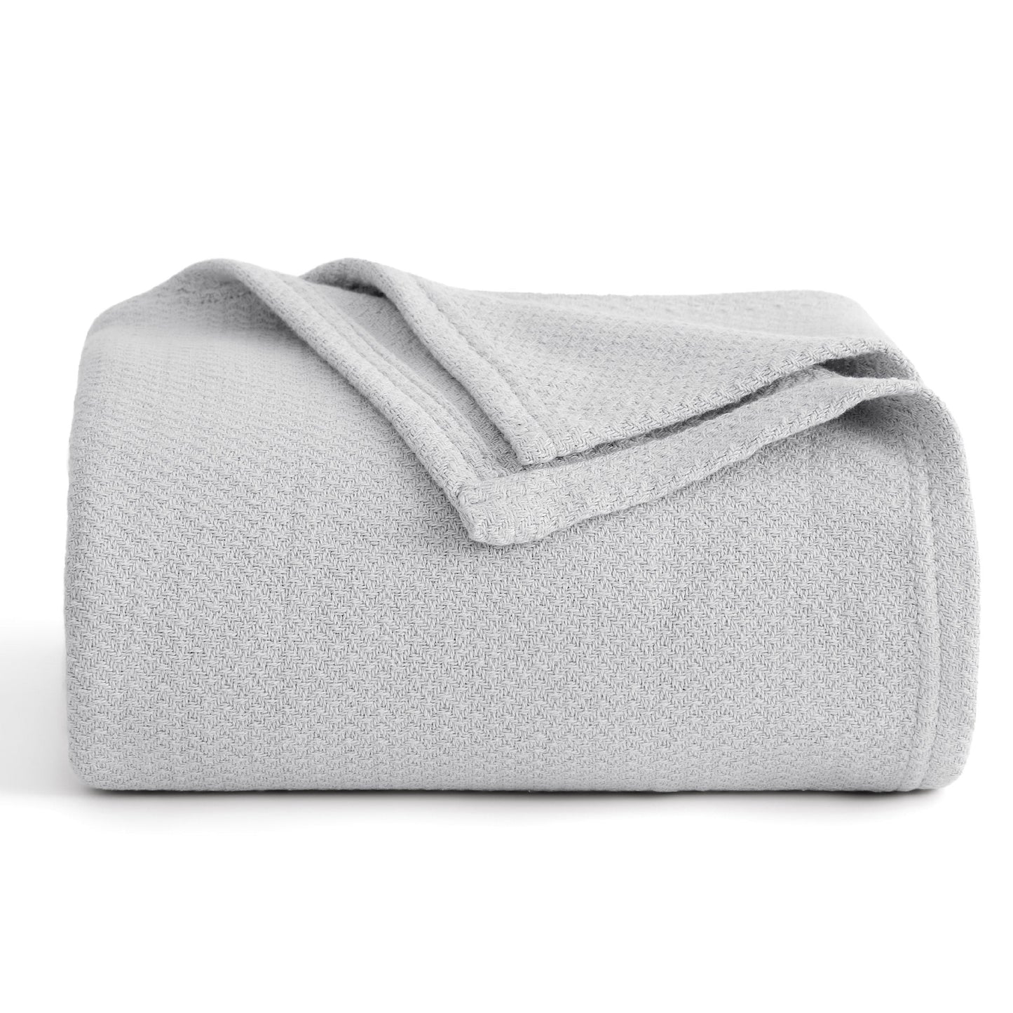100% Cotton Herringbone Woven Blanket