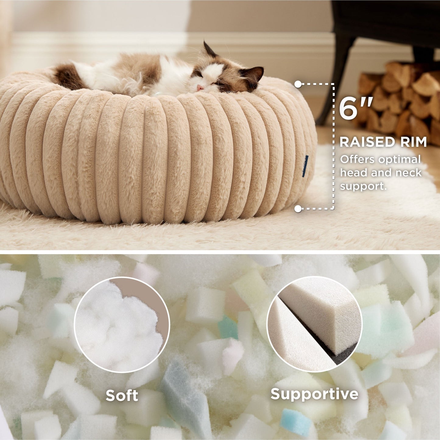 ComfyFleeceTM Donut Dog Bed