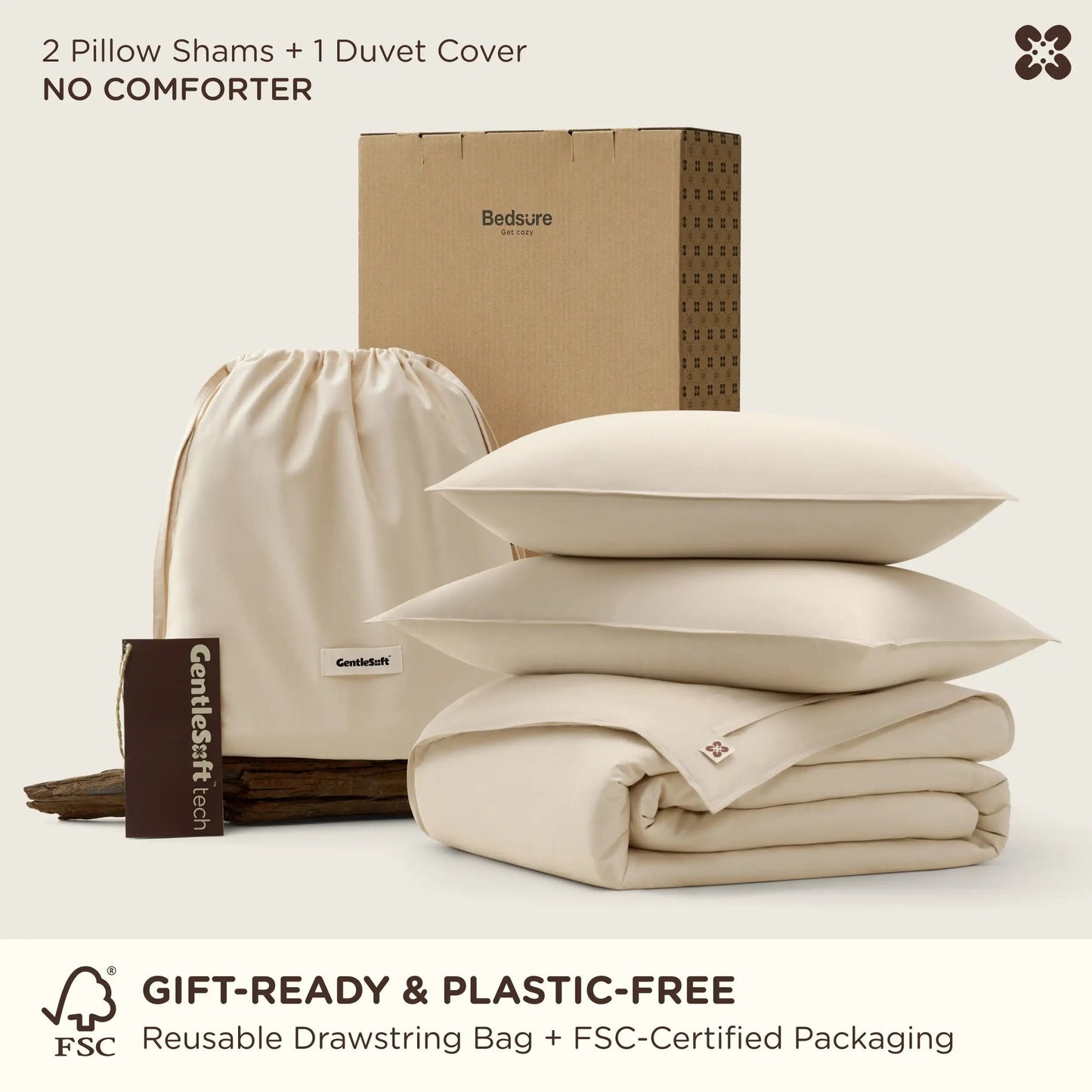 PureWovenTM Serene Blend Duvet Cover Set