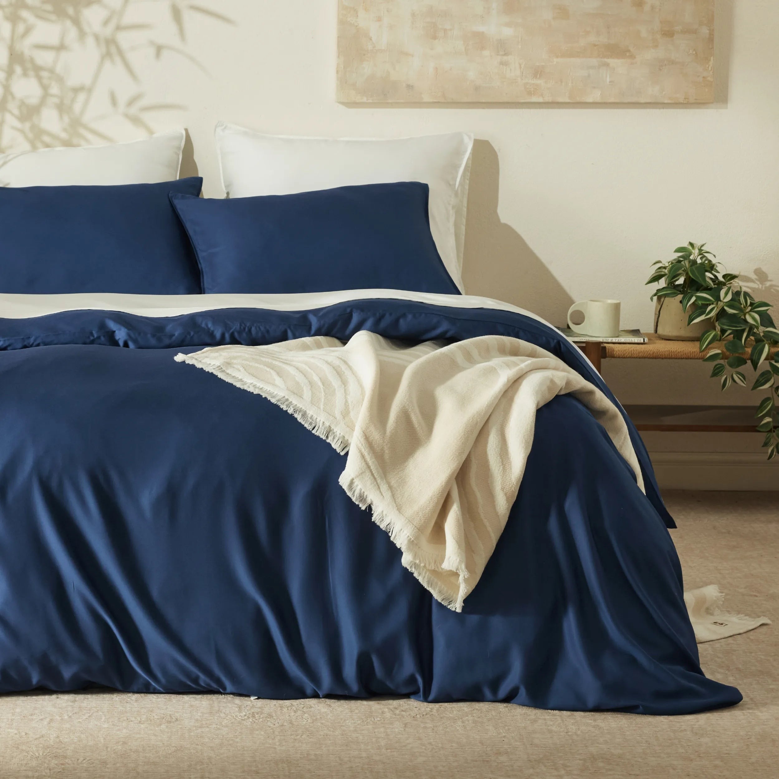 PureWovenTM Organically Grown Bamboo Viscose Duvet Cover Set