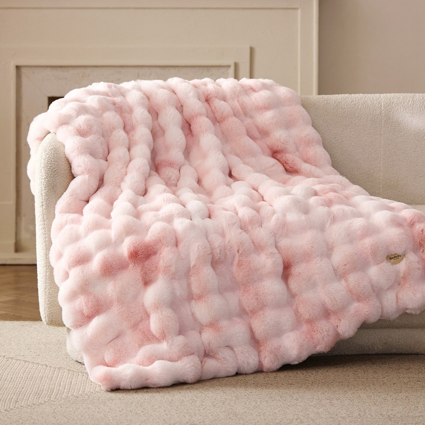 Bubble Faux Fur Blanket