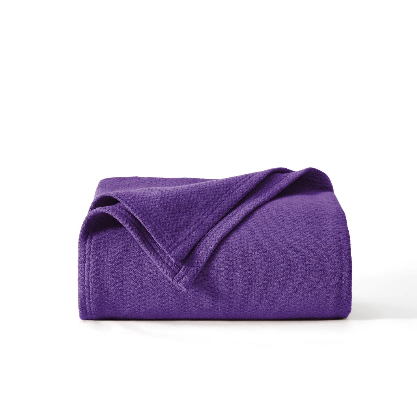100% Cotton Herringbone Woven Blanket