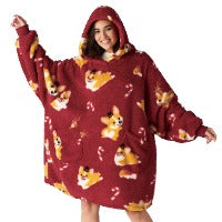 Shaggy Sherpa Blanket Hoodie
