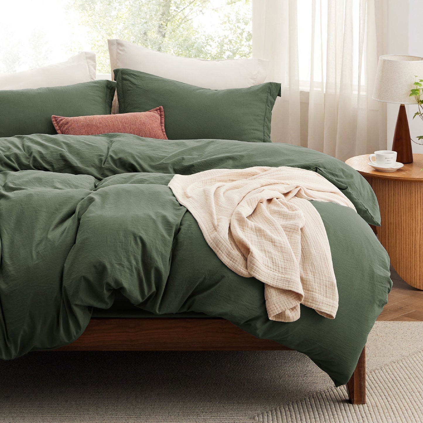 Prewashed Microfiber Duvet Cover Set