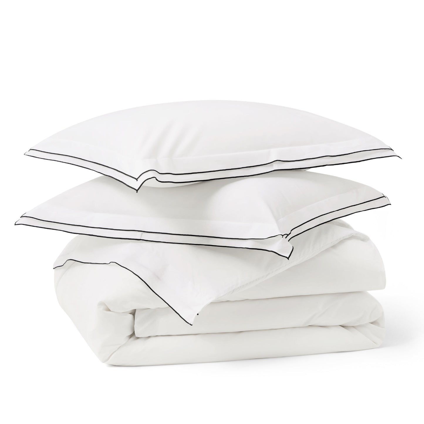 PureWovenTM Cotton Embroidered Hotel Duvet Cover Set