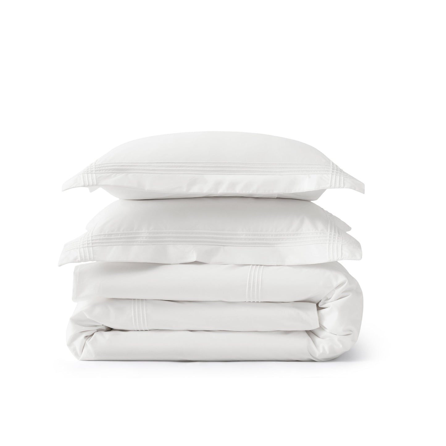 PureWovenTM Cotton Embroidered Hotel Duvet Cover Set