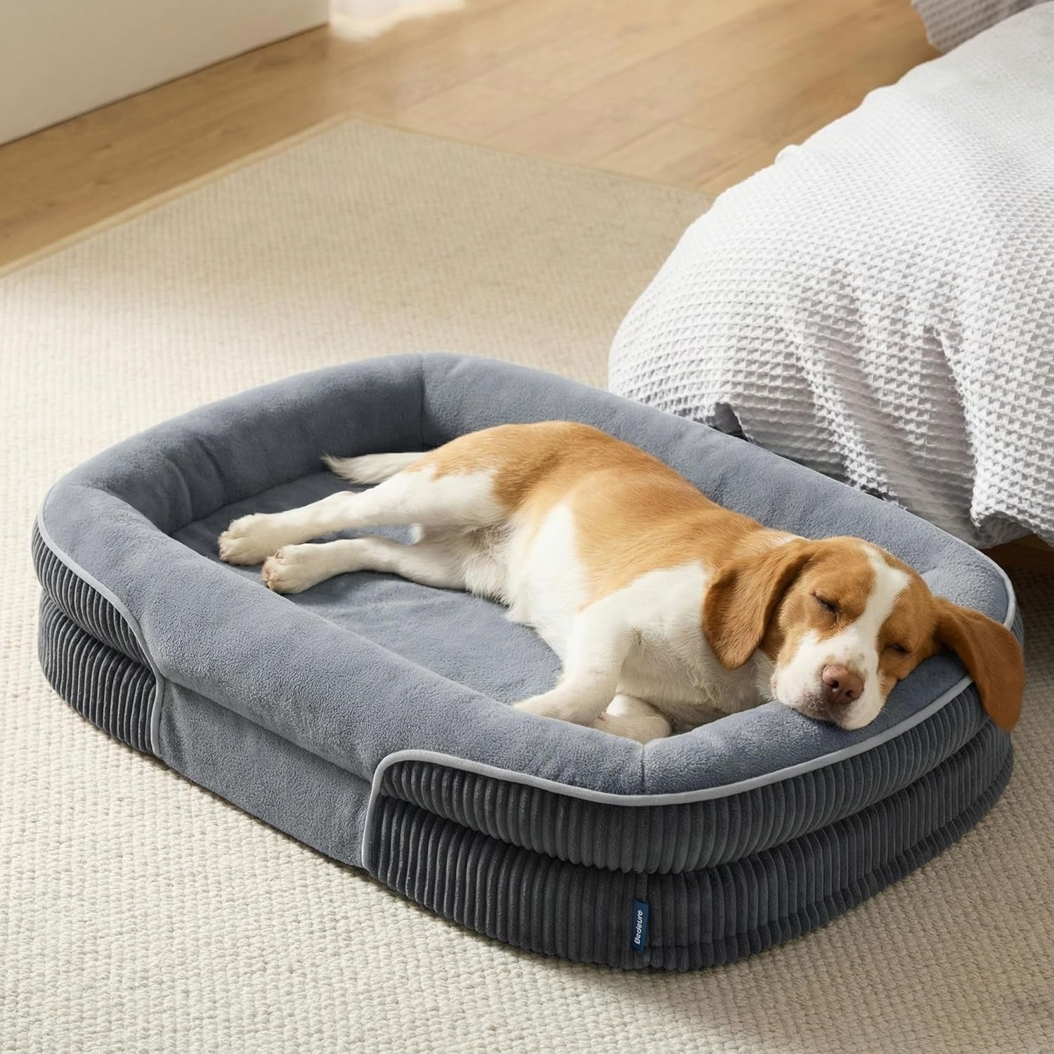 Oval Bolster Dog Bed